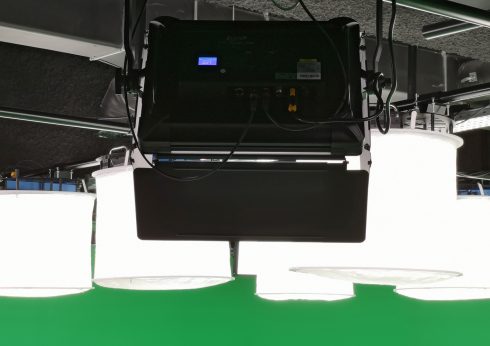 A 60m² chromakey studio – greenbox and lighting set