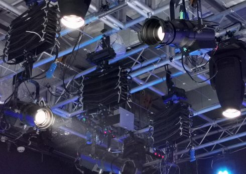 New LED lighting for the main studio of the TV Сhannel